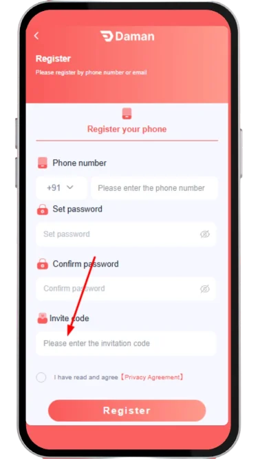 Enter invite code